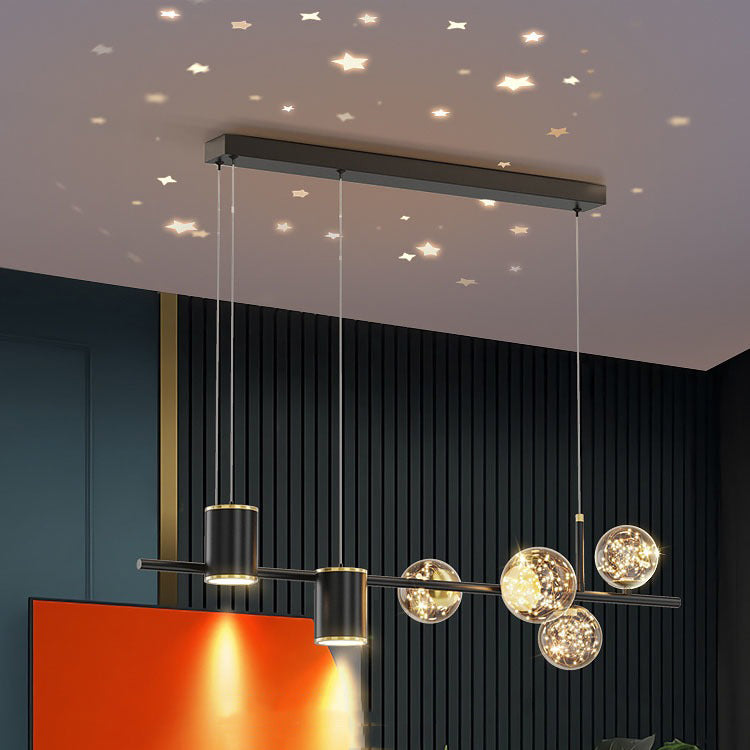 Contemporary Kitchen Island Lighting Geometric Metal Pendant Light Fixtures
