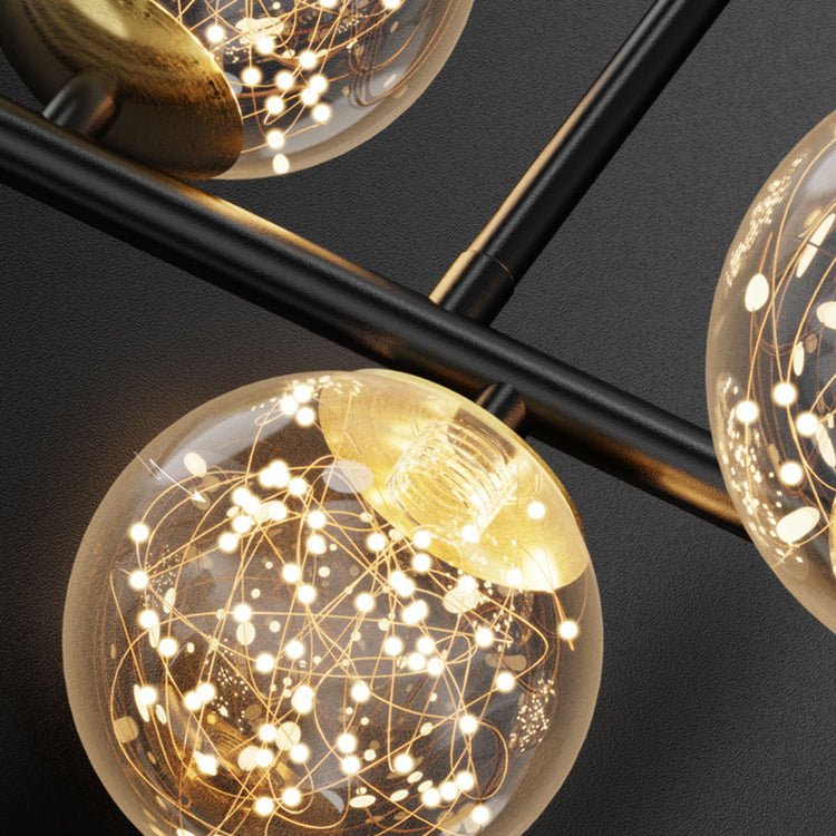 Contemporary Kitchen Island Lighting Geometric Metal Pendant Light Fixtures