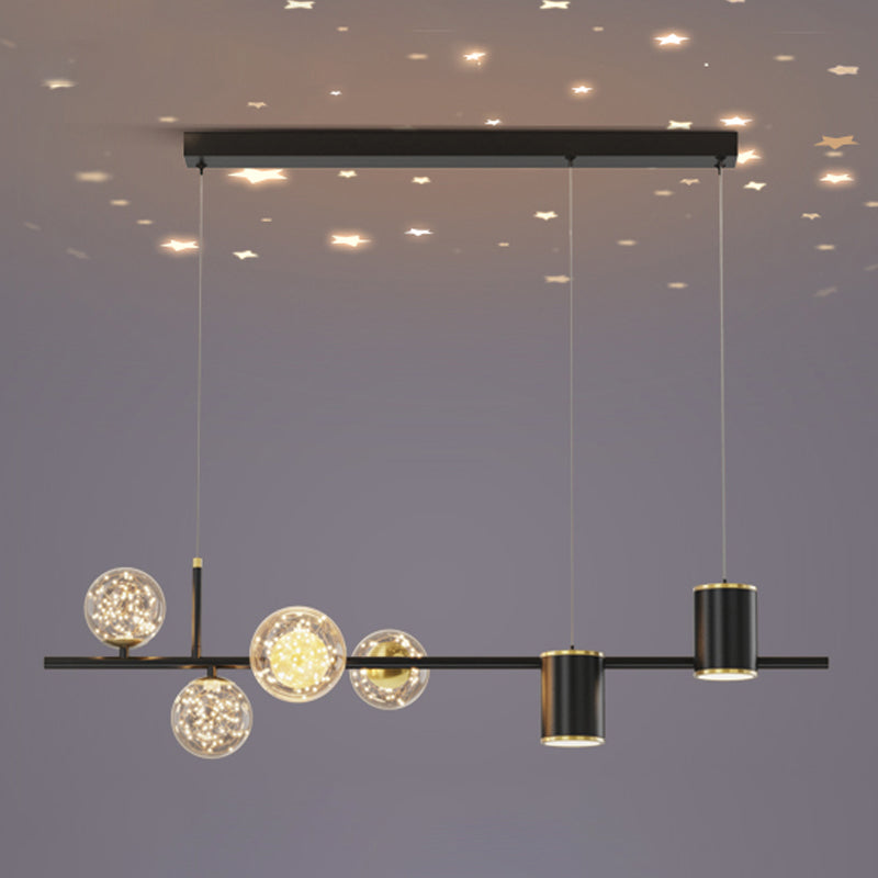 Contemporary Kitchen Island Lighting Geometric Metal Pendant Light Fixtures