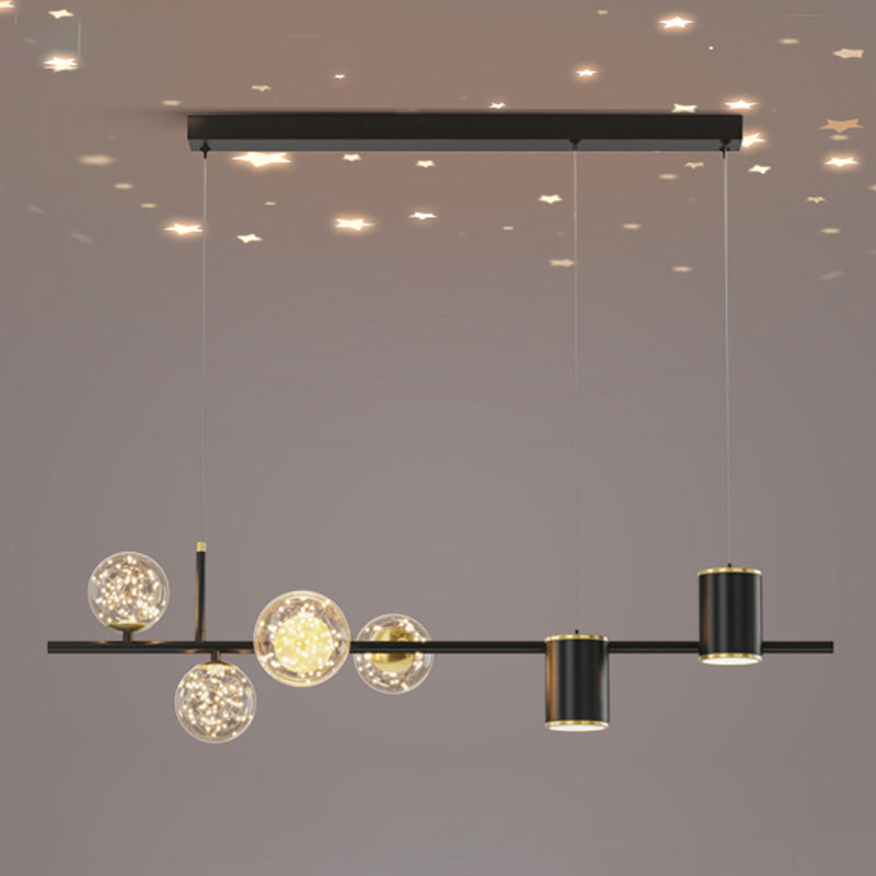 Contemporary Kitchen Island Lighting Geometric Metal Pendant Light Fixtures