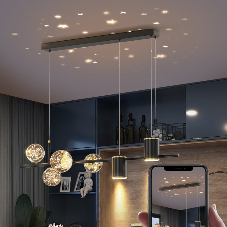 Contemporary Kitchen Island Lighting Geometric Metal Pendant Light Fixtures