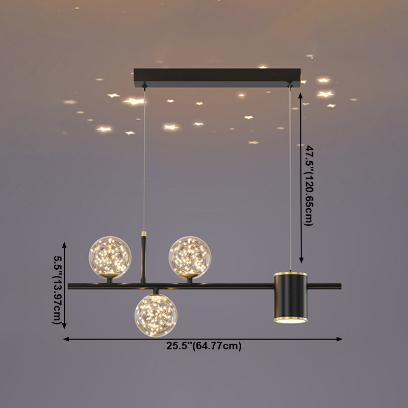 Contemporary Kitchen Island Lighting Geometric Metal Pendant Light Fixtures