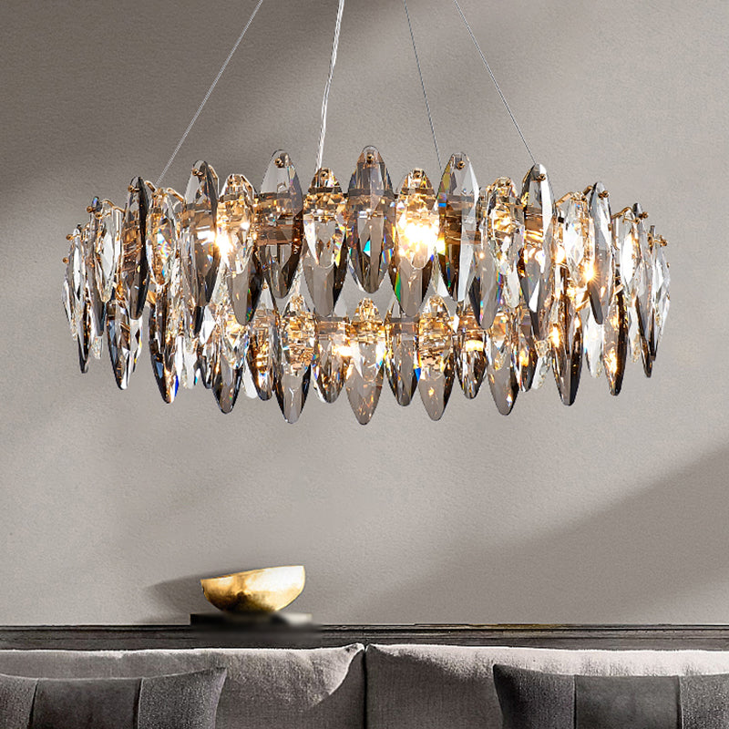 Luces de lámpara de cristal geométrica luces colgantes de cocina contemporáneas