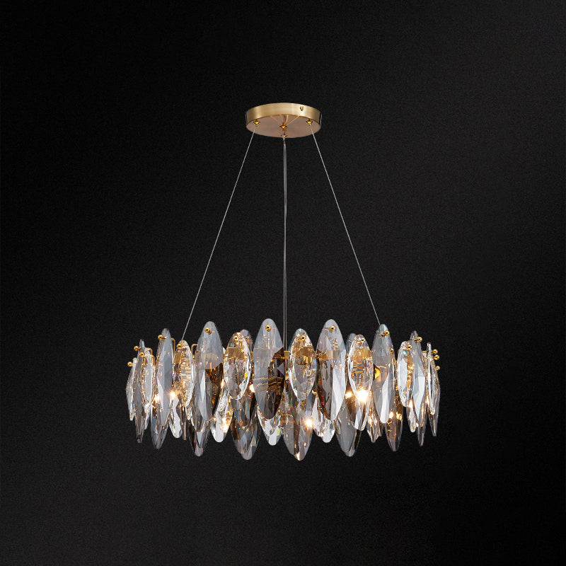 Luces de lámpara de cristal geométrica luces colgantes de cocina contemporáneas