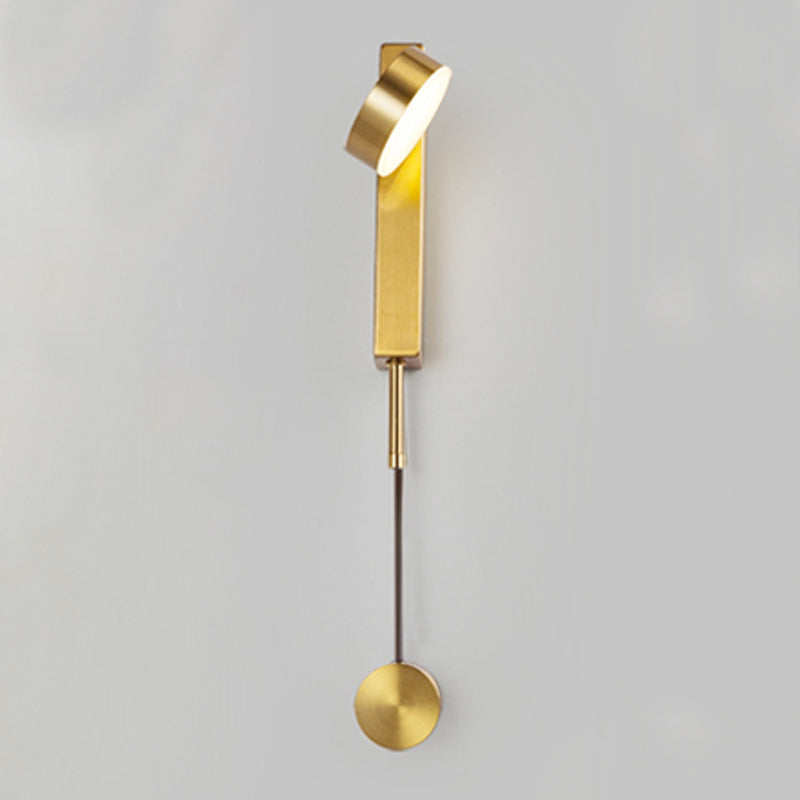 Runder Schatten 1-Licht-Metallwandbeleuchtung moderner Wandmontagebeleuchtung