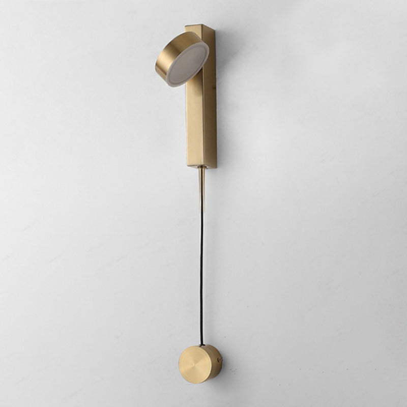 Runder Schatten 1-Licht-Metallwandbeleuchtung moderner Wandmontagebeleuchtung