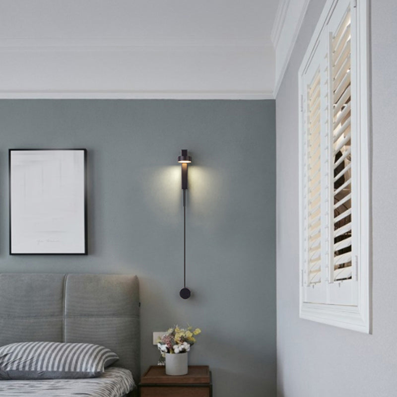 Runder Schatten 1-Licht-Metallwandbeleuchtung moderner Wandmontagebeleuchtung