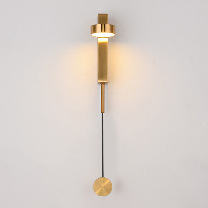 Runder Schatten 1-Licht-Metallwandbeleuchtung moderner Wandmontagebeleuchtung