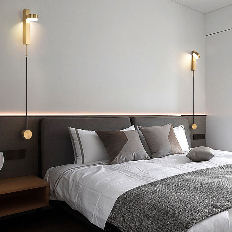 Runder Schatten 1-Licht-Metallwandbeleuchtung moderner Wandmontagebeleuchtung