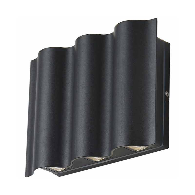 Geometrische Form Metallwandbeleuchtung moderne Multi -Leuchten -Wandmontage in Schwarz