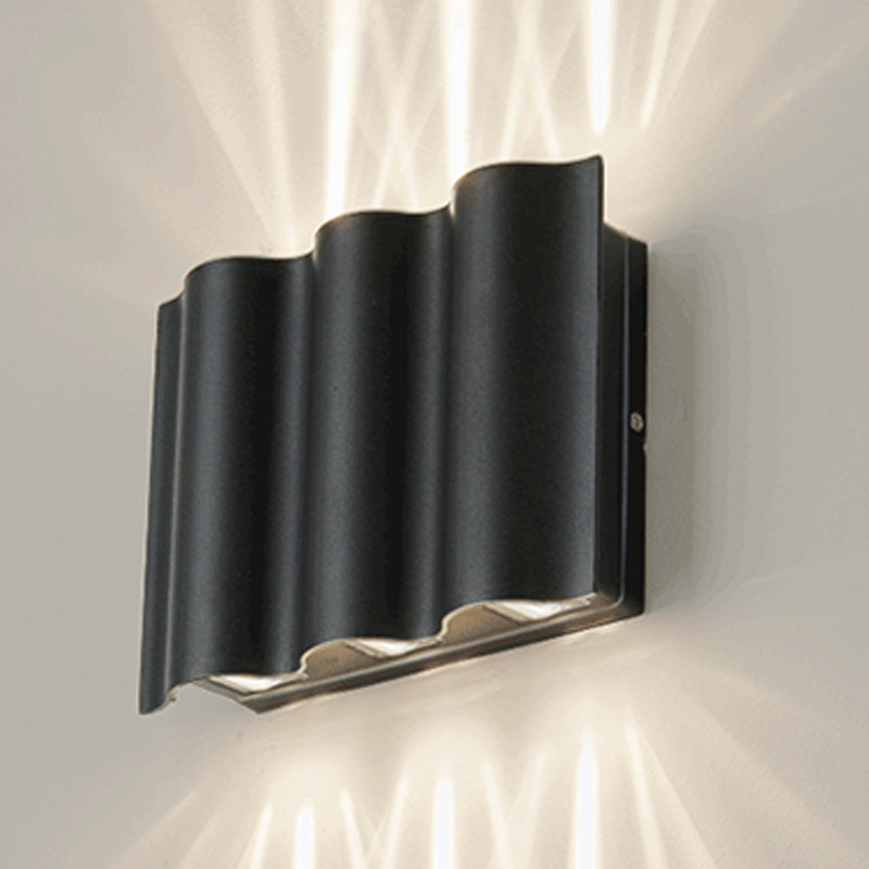 Geometrische Form Metallwandbeleuchtung moderne Multi -Leuchten -Wandmontage in Schwarz