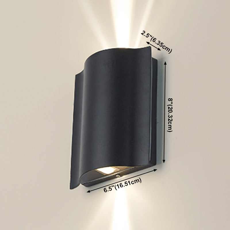 Geometrische Form Metallwandbeleuchtung moderne Multi -Leuchten -Wandmontage in Schwarz