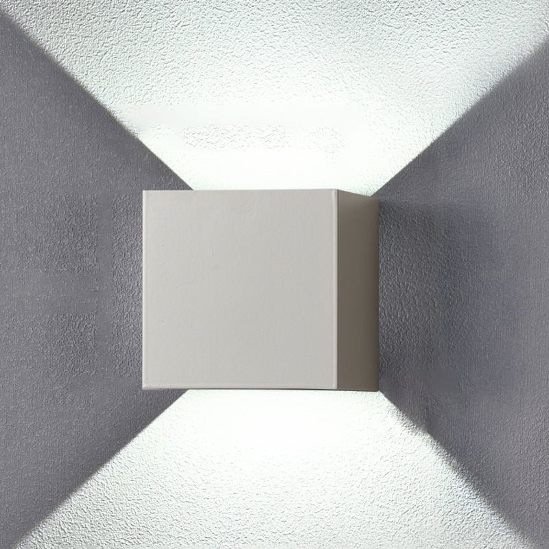 Lampe murale géométrique de style moderne métal métal 2 lumières éclairage mural