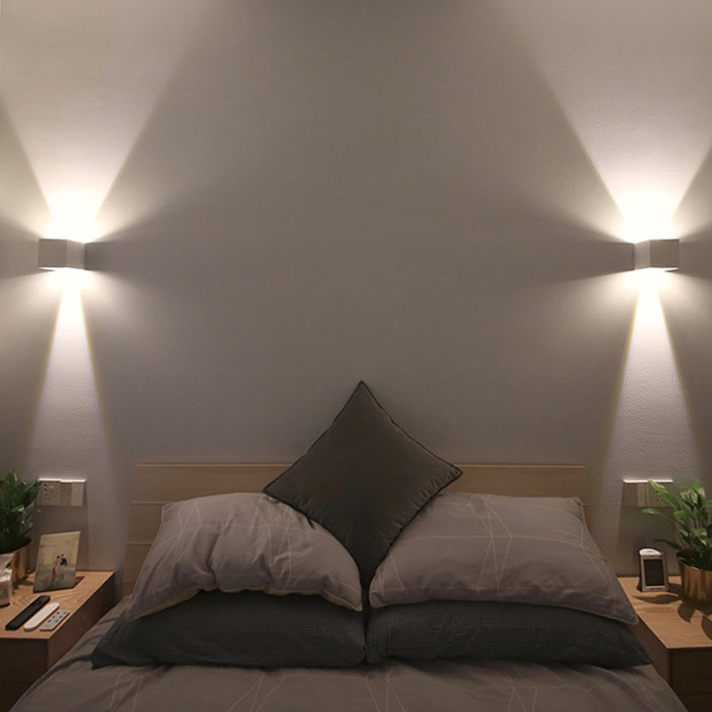 Lampe murale géométrique de style moderne métal métal 2 lumières éclairage mural