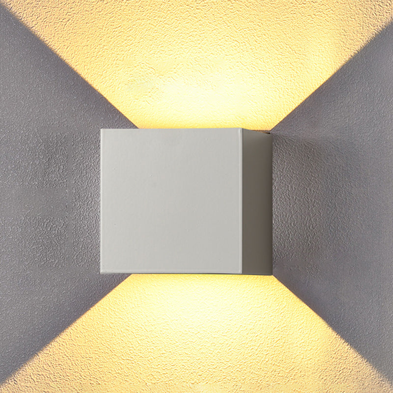 Lampe murale géométrique de style moderne métal métal 2 lumières éclairage mural