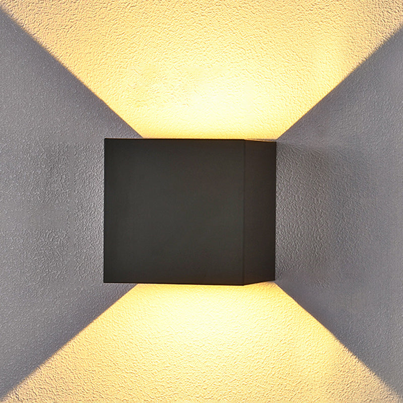 Lampe murale géométrique de style moderne métal métal 2 lumières éclairage mural