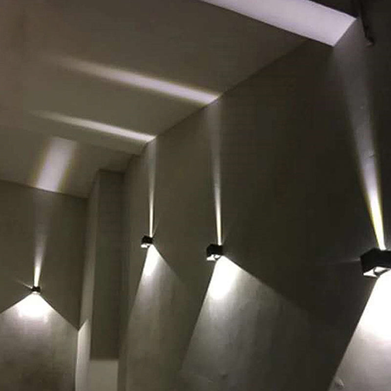 Lampe murale géométrique de style moderne métal métal 2 lumières éclairage mural