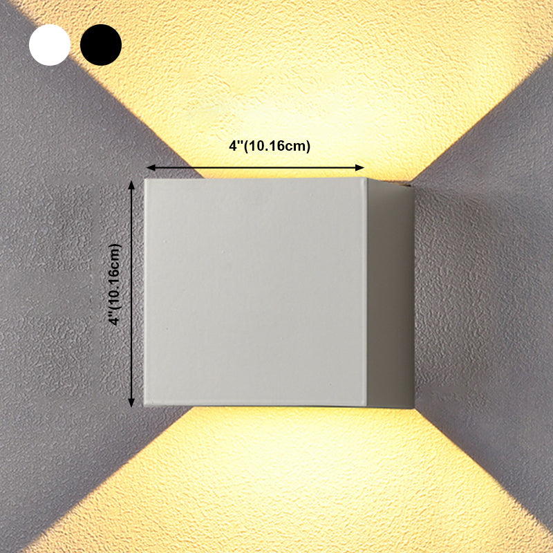 Lampe murale géométrique de style moderne métal métal 2 lumières éclairage mural