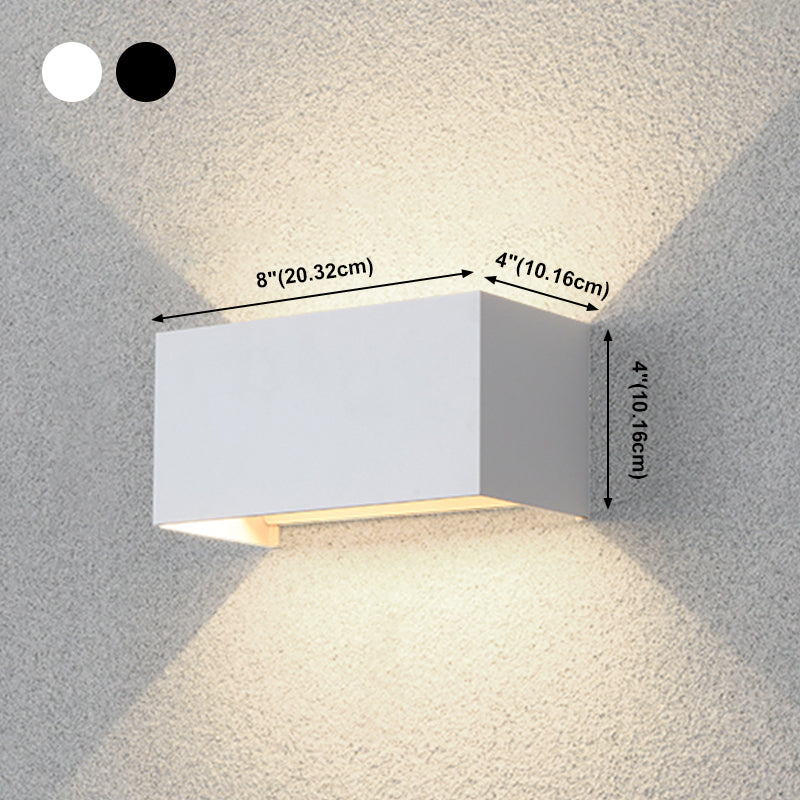 Lampe murale géométrique de style moderne métal métal 2 lumières éclairage mural