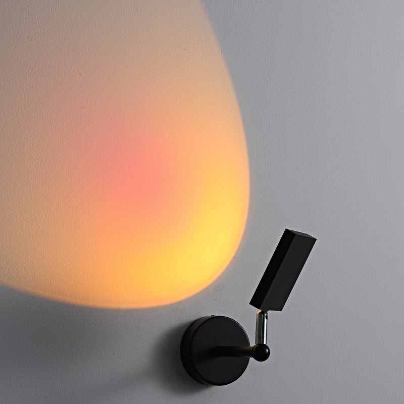 Moderner Stil rechteckiger Wand montiertes Lampe Metall 1 Lichtwandmontierte Beleuchtung