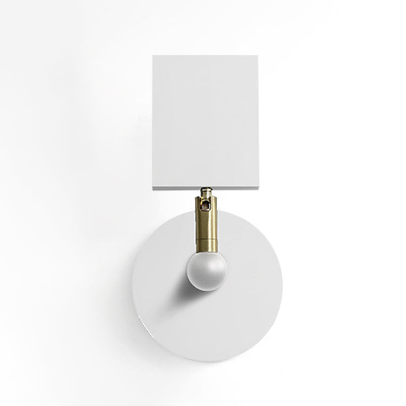 Moderner Stil rechteckiger Wand montiertes Lampe Metall 1 Lichtwandmontierte Beleuchtung