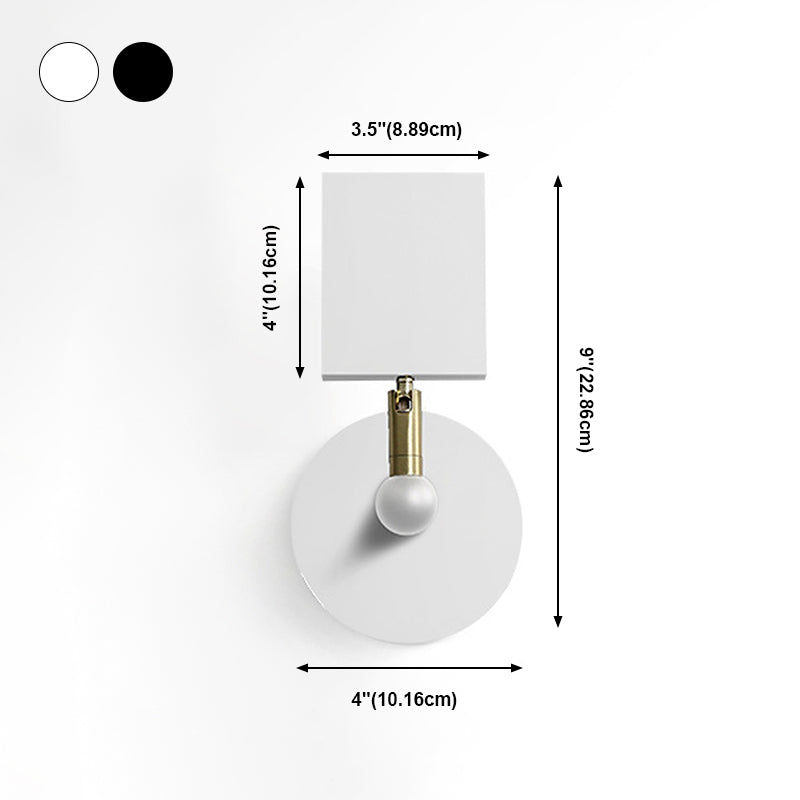 Moderner Stil rechteckiger Wand montiertes Lampe Metall 1 Lichtwandmontierte Beleuchtung