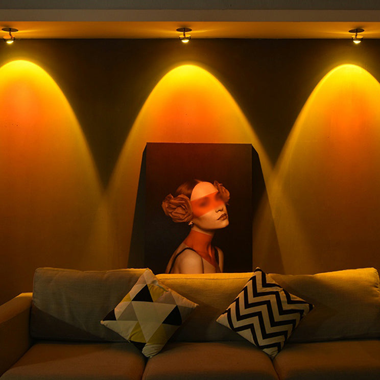 Moderner Stil Geometrischer Wandmontaglampe Metall Multi Lichter Leuchten in Silber in Silber