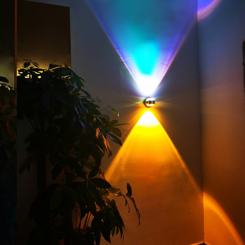 Moderner Stil Geometrischer Wandmontaglampe Metall Multi Lichter Leuchten in Silber in Silber