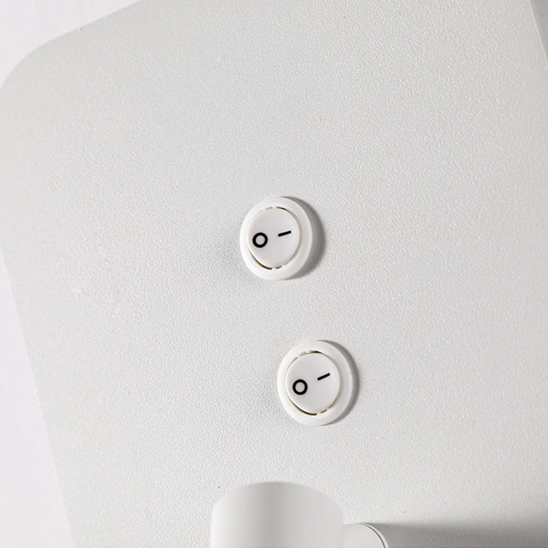 2 Lights Metal Reading Wall Lighting Modern Style Square Shape Wall Mounted Light Fixture