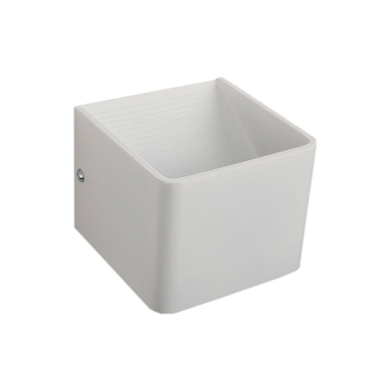 2-Lights Metal Wall Lighting Modern Style Square Shape Wall Mount Light Fixture