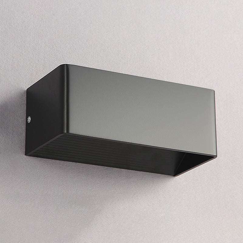 2-Lights Metal Wall Lighting Modern Style Square Shape Wall Mount Light Fixture