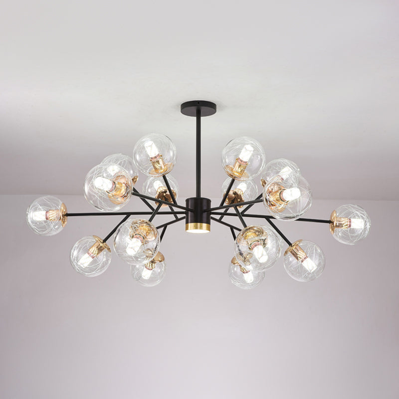 Contemporary Wrought Iron Hanging Chandelier Ceiling Hanging Light Fixture