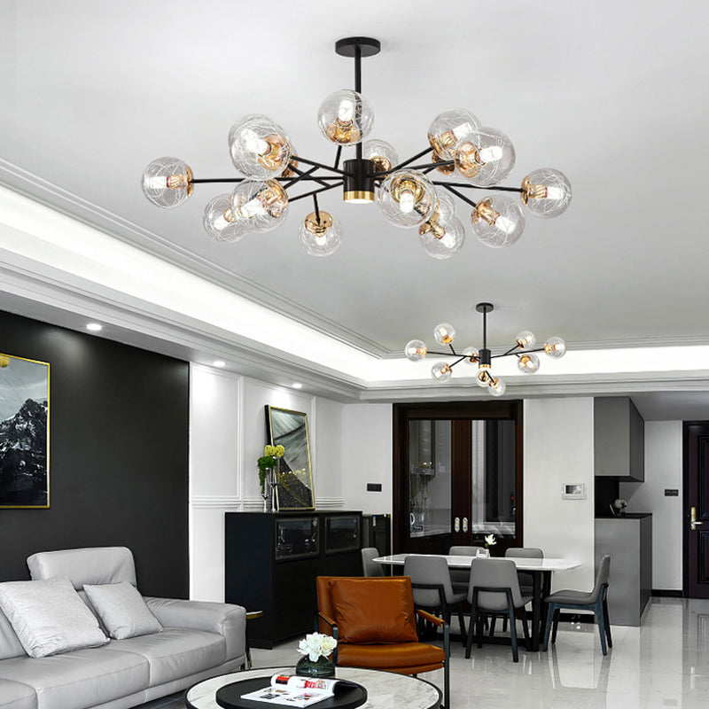 Contemporary Wrought Iron Hanging Chandelier Ceiling Hanging Light Fixture