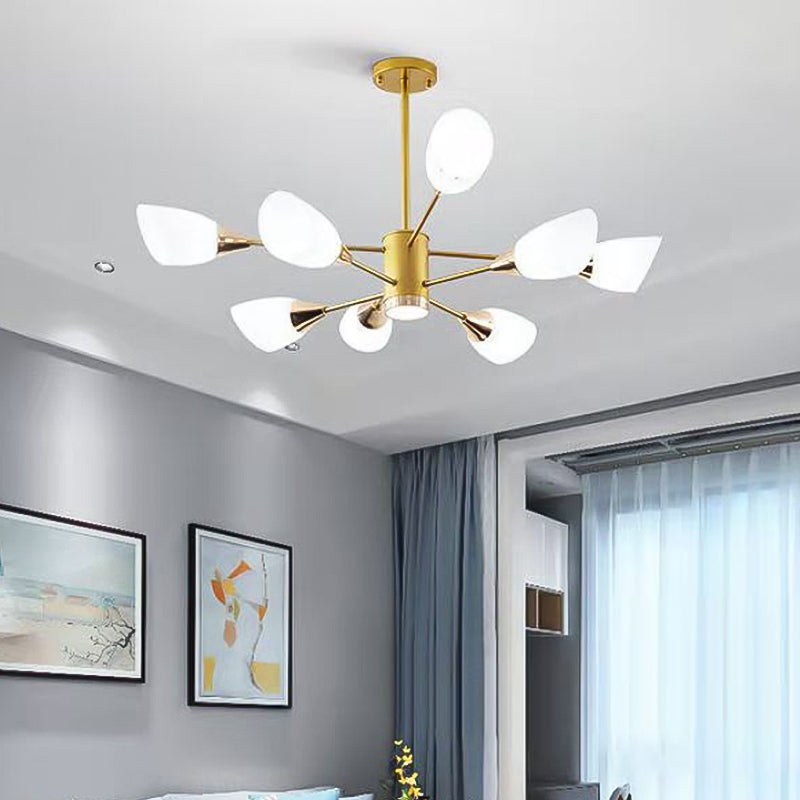 Glass Contemporary Pendant Lighting Fixtures Metal Sputnik Hanging Lights