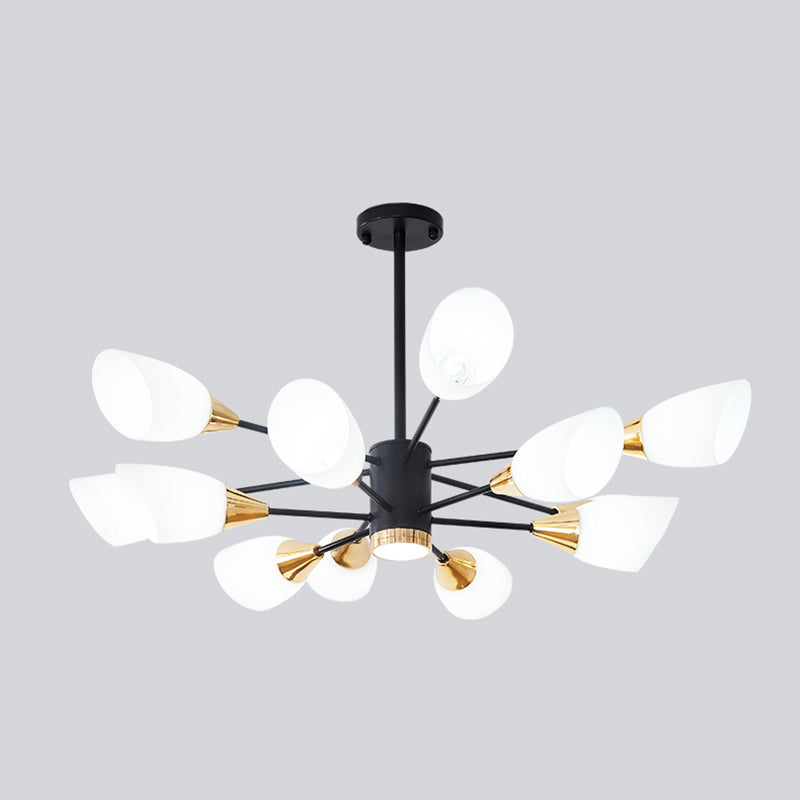 Glass Contemporary Pendant Lighting Fixtures Metal Sputnik Hanging Lights