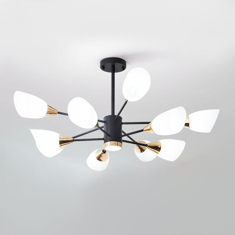 Glass Contemporary Pendant Lighting Fixtures Metal Sputnik Hanging Lights