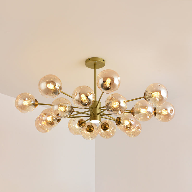 Nordic Modern Pendant Hanging Lights Global Glass Pendant Light for Living Room