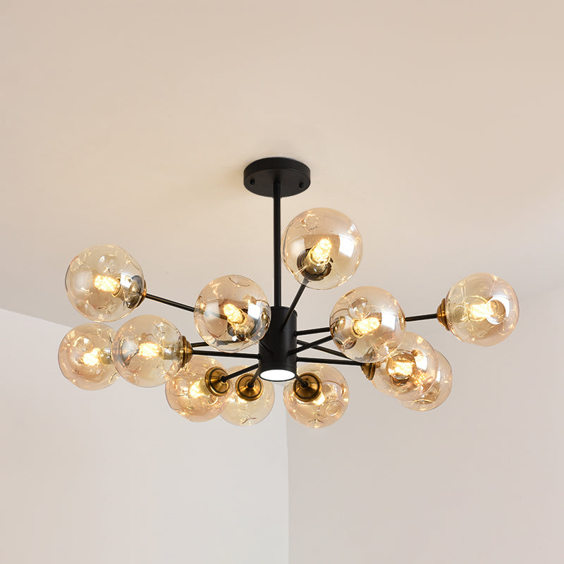 Nordic Modern Pendant Hanging Lights Global Glass Pendant Light for Living Room