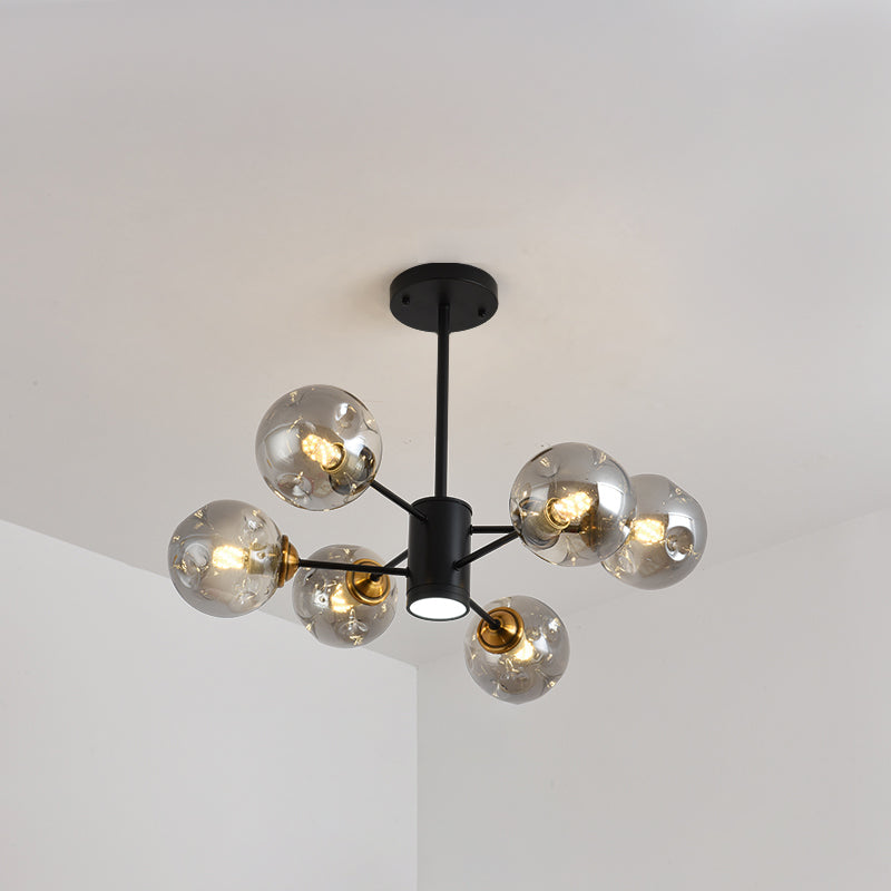 Nordic Modern Pendant Hanging Lights Global Glass Pendant Light for Living Room