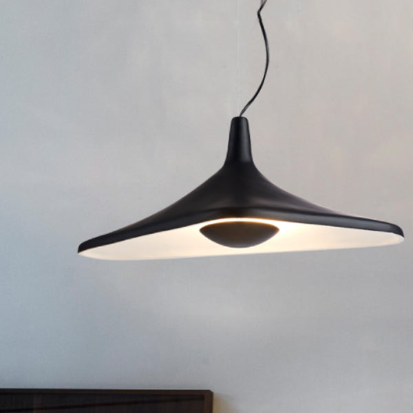 1-Light Modern Designer Hanging Lamp Kit Geometric Resin Pendant for Office