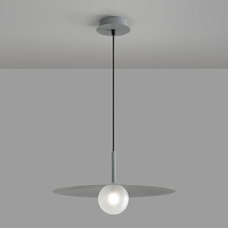 Couvre-pot Forme de suspension Éclairage de style moderne Métal 1 pendentif léger pour salle à manger