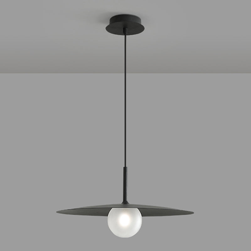 Couvre-pot Forme de suspension Éclairage de style moderne Métal 1 pendentif léger pour salle à manger