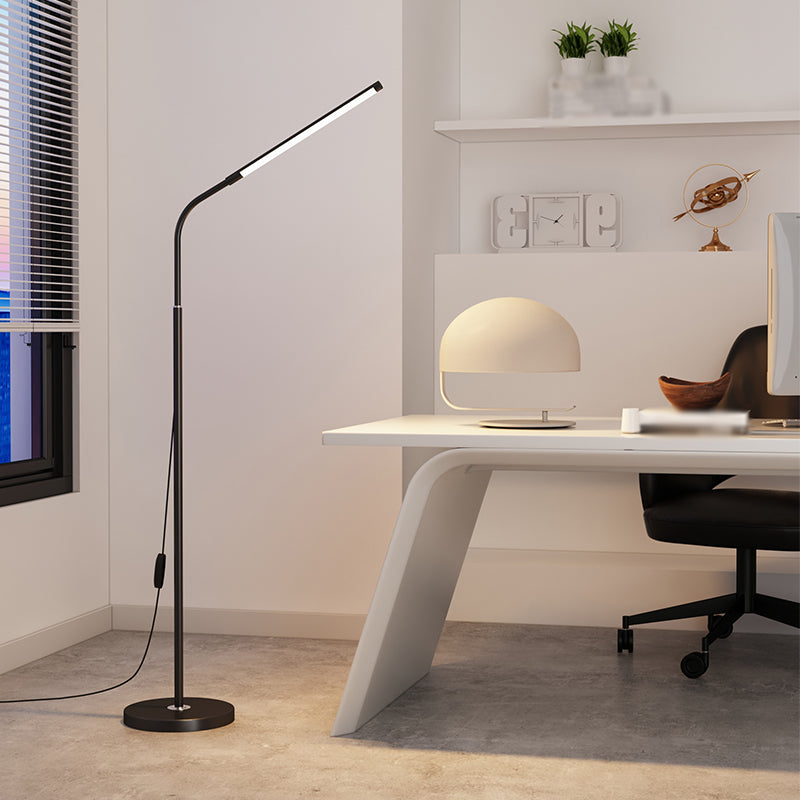 1 lampadaire linéaire léger modernisme lampe standard en métal pour le salon