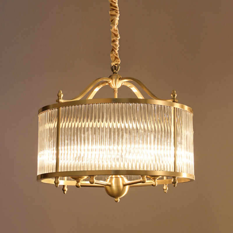 Luminaires de lustre en cuivre.