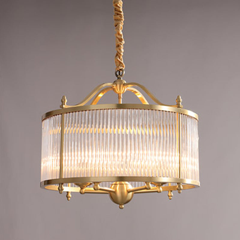 Luminaires de lustre en cuivre.