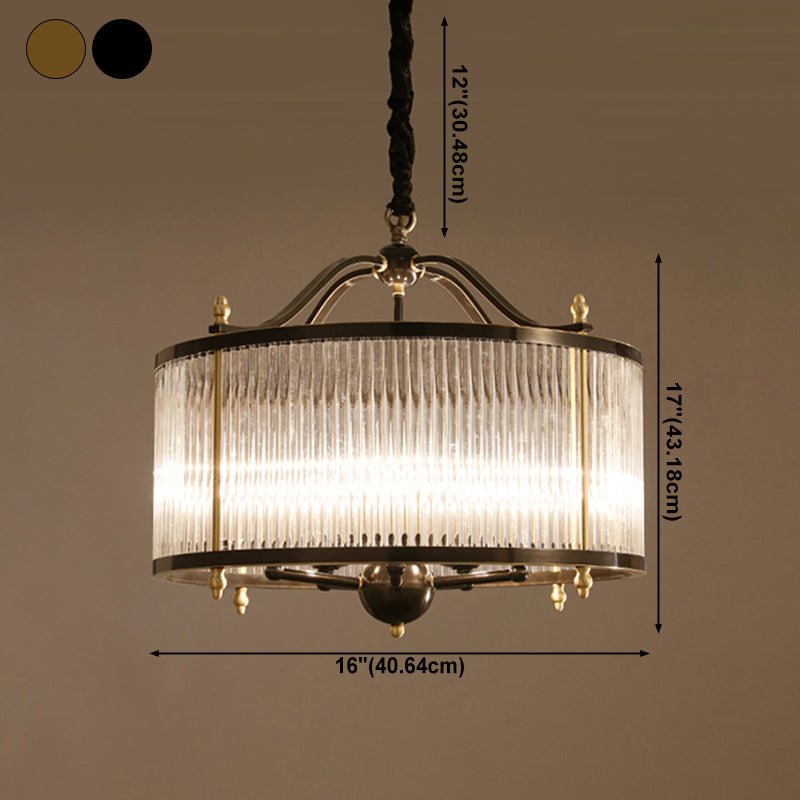 Luminaires de lustre en cuivre.