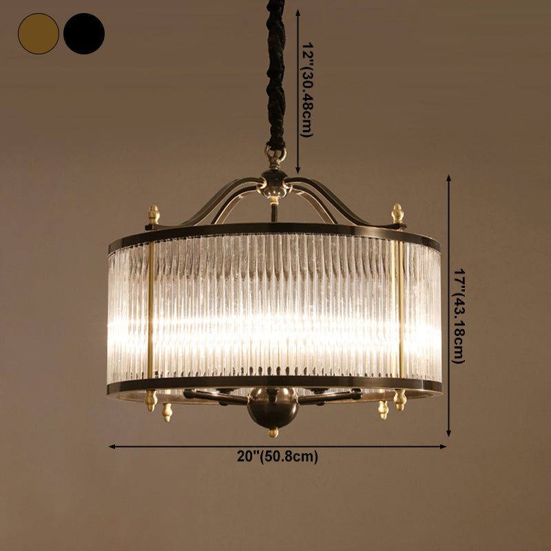 Luminaires de lustre en cuivre.
