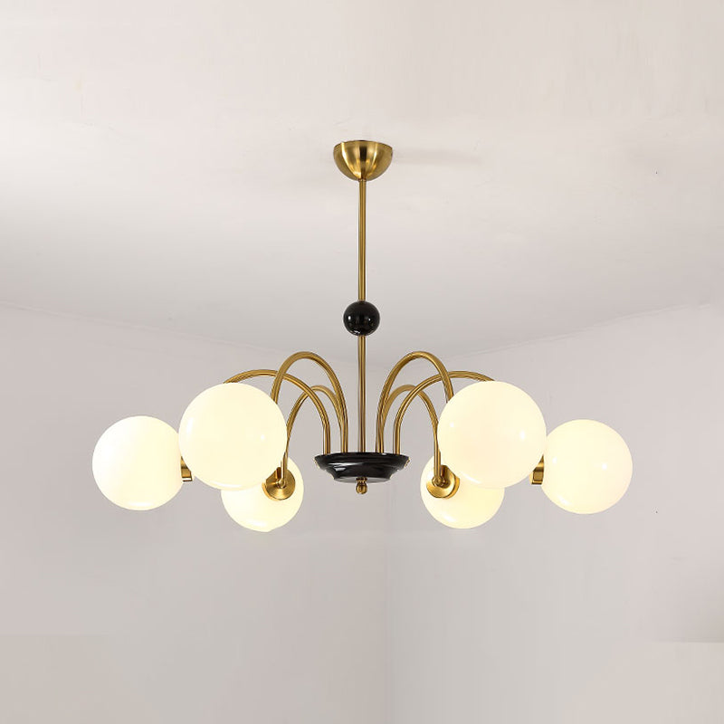 Luminaires de lustre en métal.