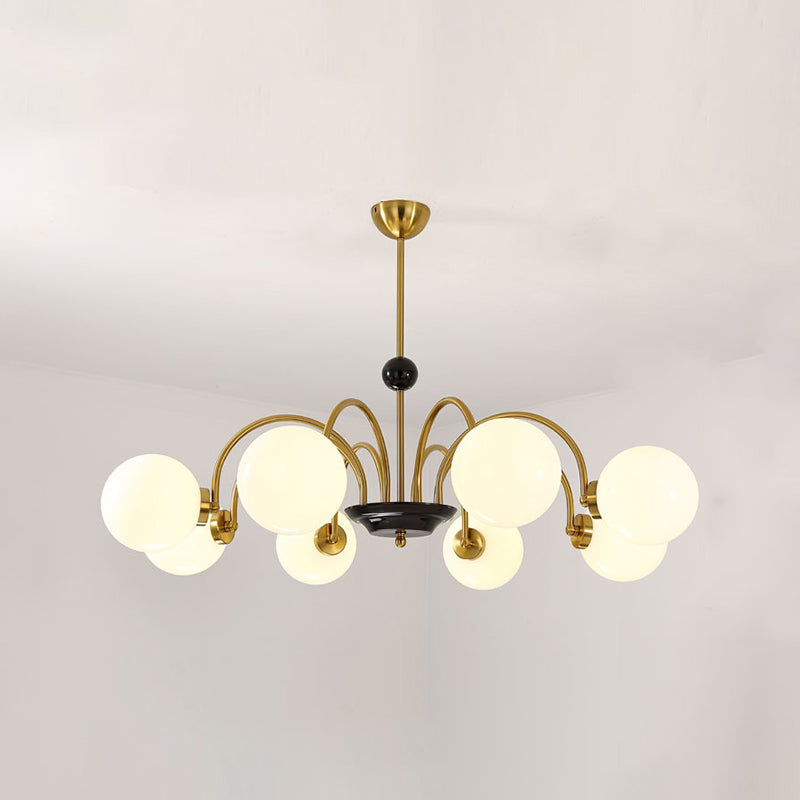 Luminaires de lustre en métal.