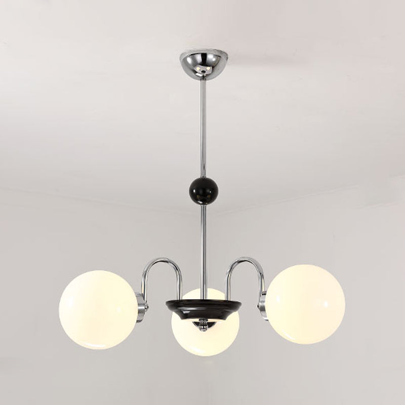 Luminaires de lustre en métal.